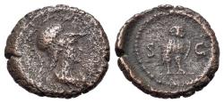 Ancient Coins - Anonymous, time of Domitian to Antoninus Pius, 81-161. Æ Quadrans . Rome. R/ OWL