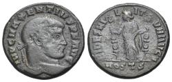 Ancient Coins - Maxentius (AD 307-312). Æ Follis. Ostia, 309-312. R/ FIDES