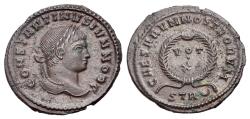 Ancient Coins - Constantine II (Caesar, AD 316-337). Æ Follis - Nummus. Treveri. R/ VOT/ X