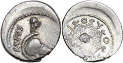 Ancient Coins - ROME REPUBLIC Moneyer issues of Imperatorial Rome. Mn. Cordius Rufus. 46 BC. AR Denarius