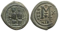 Ancient Coins - Justin II and Sophia (565-578). Æ 40 Nummi - Nicomedia, year 10