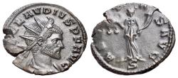 Ancient Coins - Cladius II Gothicus (AD 268-270). BI Antoninianus. Mediolanum. R/ AEQUITAS