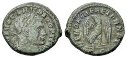 Ancient Coins - Divus Claudius II (died AD 270). Æ Half Follis. Rome, 317-8. R/ Eagle standing