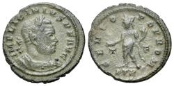 Ancient Coins - Licinius I (AD 308-324). Æ Follis - Nummus. Treveri, 316.  R/ GENIUS