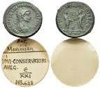 Ancient Coins - Maximianus Herculius (286-305). Æ Antoninianus. Antioch. R/ Jupiter and Victory standing