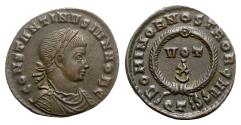 Ancient Coins - Constantine II (Caesar, 316-337). Æ Follis - Ticinum