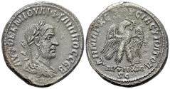 Ancient Coins - Philip I (AD 244-249). Seleucis and Pieria, Antioch. BI Tetradrachm, AD 249. R/ EAGLE