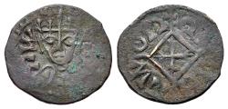 Ancient Coins - AXUM. Hataz (Hethasa). (600-circa 620). Æ 15mm. R/ Cross within lozenge
