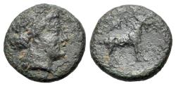 Ancient Coins - CYCLADES, Paros. Late 3rd-mid 2nd century BC. Æ Dichalkon. R/ GOAT RARE