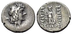 Ancient Coins - KINGS OF CAPPADOCIA. Ariarathes IX Eusebes Philopater (ca. 101-85 BC). AR drachm. Eusebeia under Mount Argaeus.
