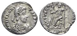 Ancient Coins - Honorius (393-423). AR Siliqua - Mediolanum