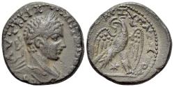 Ancient Coins - Elagabalus (AD 218-222). Seleucis and Pieria, Antioch. AR Tetradrachm R/ EAGLE