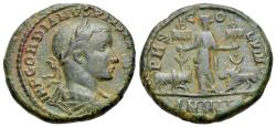 Ancient Coins - Gordian III (AD 238-244). Moesia Superior, Viminacium. Æ Sestertius. Dated RY 4 (241/2 AD). R/ Moesia standing facing