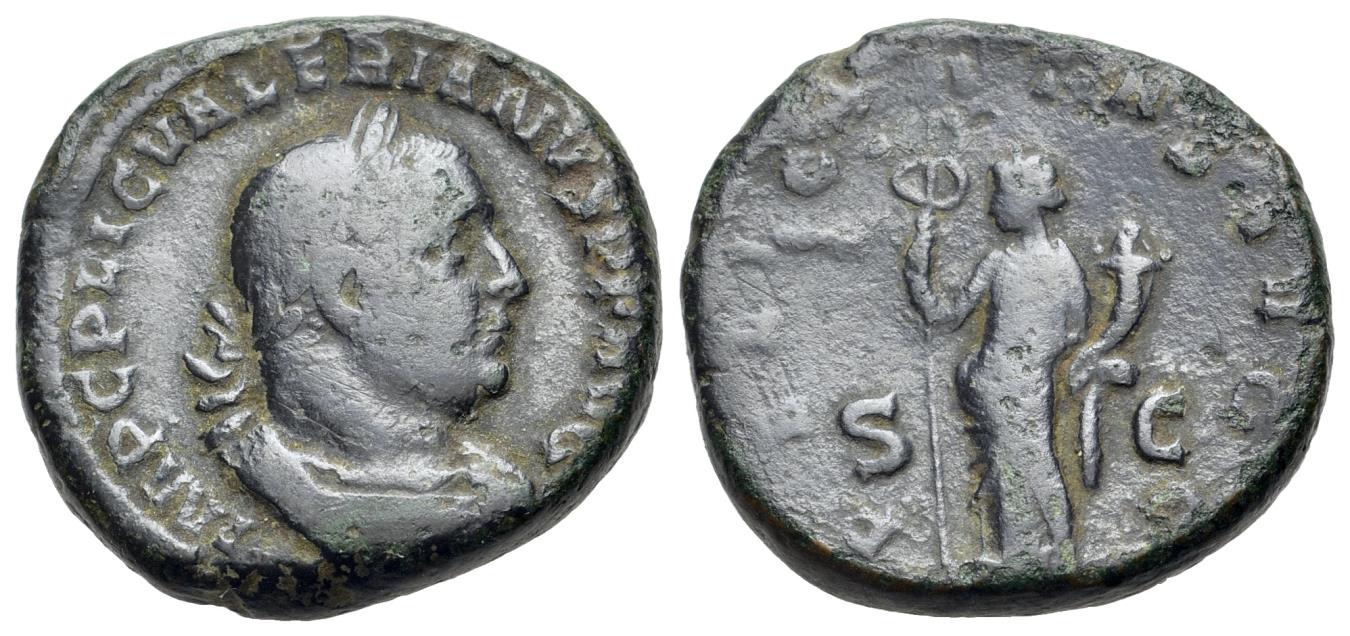 Valerian I (AD 253-260). Ӕ Sestertius. Rome mint. 1st issue, AD