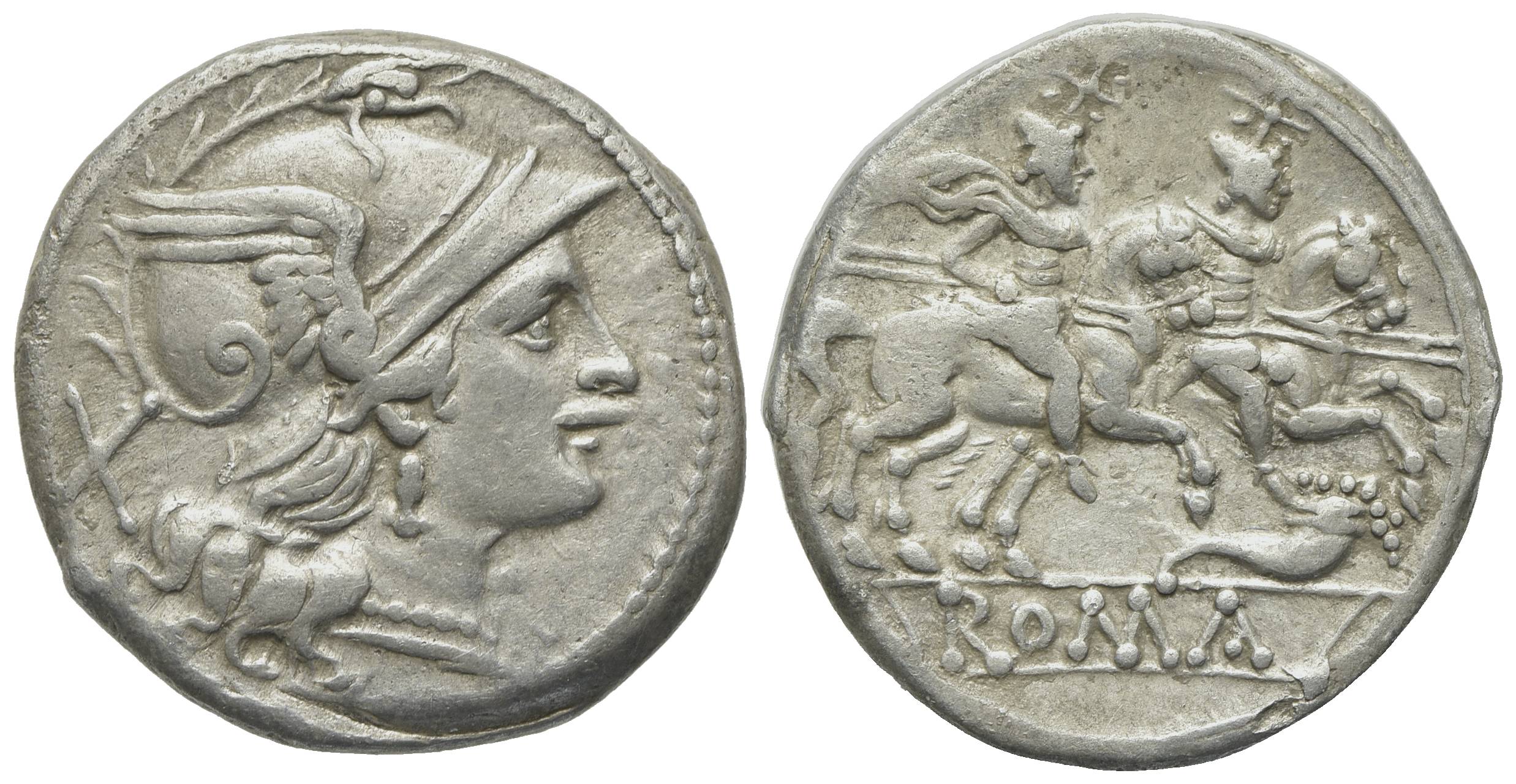 ROME REPUBLIC Cornucopia series, Rome, 207 BC. AR Denarius | Roman ...