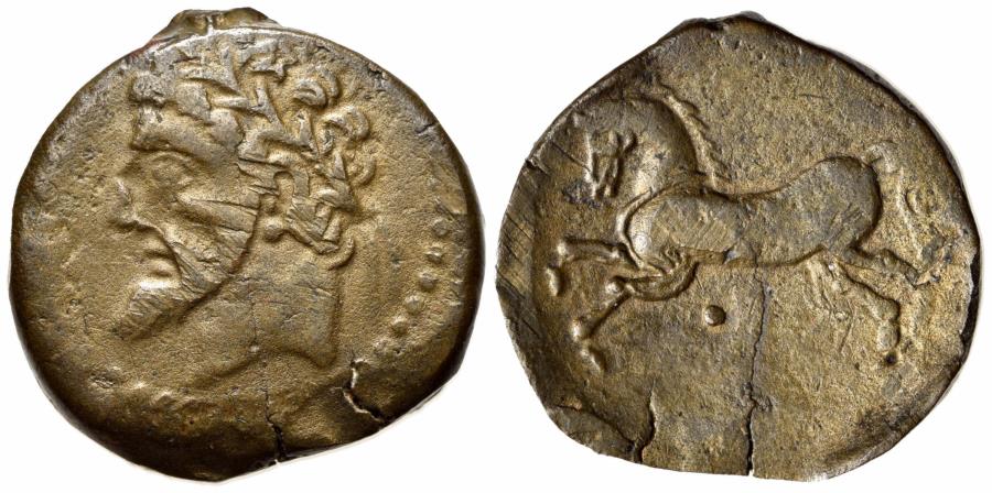 Micipsa Coin Kings of Numidia, Massinissa or Micipsa (203-148 BC or 148-118 BC). Æ ...
