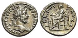 Ancient Coins - Septimius Severus (AD 193-211). AR Denarius. Laodicea ad Mare. R/ SALUS
