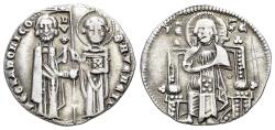 World Coins - Italy, Venezia. Pietro Gradenigo (1289-1311). AR Grosso.  Doge and S. Marco / Christ