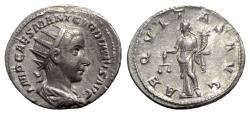 Ancient Coins - Gordian III (238-244). AR Antoninianus - Antioch - R/ Aequitas
