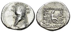 Ancient Coins - KINGS of PARTHIA. Sinatrukes (93/2-70/69 BC). AR Drachm. Rhagai mint. R/ Archer (Arsakes I) seated