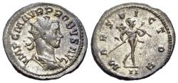 Ancient Coins - Probus (AD 276-282). BI Antoninianus. Lugdunum, 277. R/ MARS VICTOR