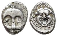 Ancient Coins - Thrace, Apollonia Pontika, c. 480/78-450 BC. AR Drachm. R/ Facing gorgoneion