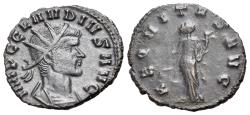 Ancient Coins - Claudius II Gothicus (AD 268-270). BI Antoninianus, Rome, September 268-end 269. R/ AEQUITAS