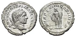 Ancient Coins - Caracalla (AD 198-217) AR Denarius. Rome, 216.  R/ JUPITER