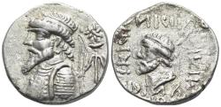 Ancient Coins - Kings of Elymais, Kamnaskires V (c. 54/3-33/2 BC). AR Tetradrachm. Seleukeia on the Hedyphon
