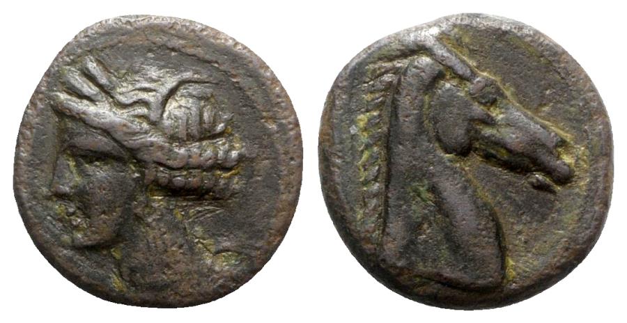 Carthaginian Domain, Sardinia, c. 264-241 BC. Æ | Greek Coins