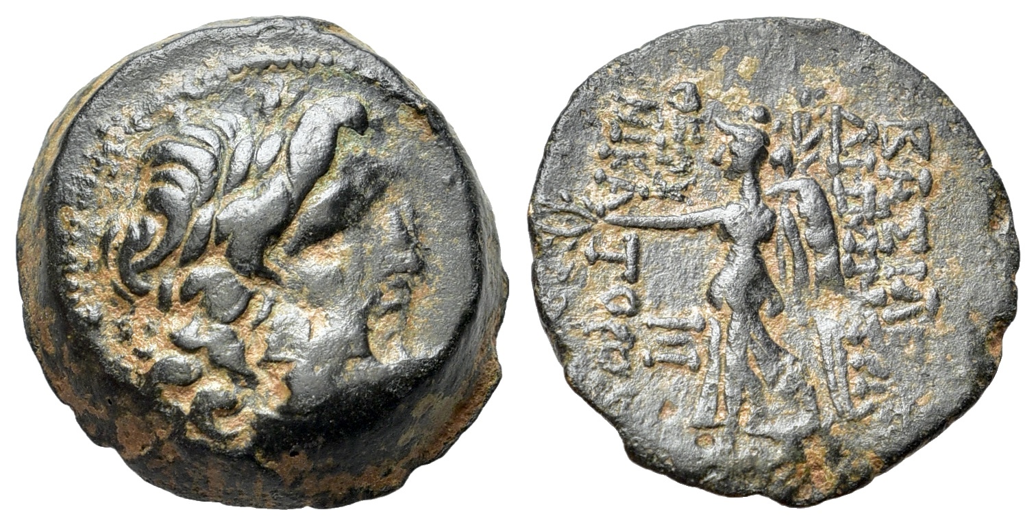 Seleukid Kings, Demetrios II (Second reign, 129-125 BC). Æ R/ NIKE