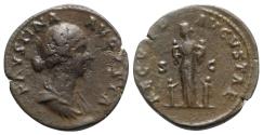 Ancient Coins - Faustina Junior (Augusta, 147-175). Æ Sestertius - Rome - R/ Fecunditas