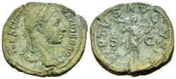 Ancient Coins - Severus Alexander (AD 222-235). Æ Sestertius. Rome, AD 222-231. R/ VIRTVS AVGVSTI