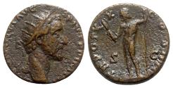 Ancient Coins - Antoninus Pius (138-161). Æ Dupondius - Rome - R/ Jupiter