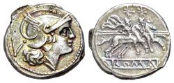 Ancient Coins - Roman Republican. Anonymous (c. 211-208 BC) AR Quinarius. Rome. Ex Frank Sternberg 24 (1990), lot 211.