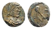 Ancient Coins - Anastasius I (491-518). Æ Nummus. Constantinople, 491-498. R/ Monogram of Anastasius