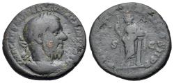 Ancient Coins - Macrinus (217-218 AD). Æ As. R/ SECURITAS