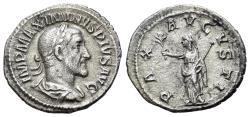 Ancient Coins - Maximinus I (235-238). AR Denarius. Rome, 235-8.  R/ PAX