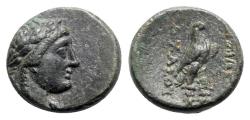 Ancient Coins - Seleukid Kings, Achaios (Usurper, 220-214 BC). Æ - R/ Eagle