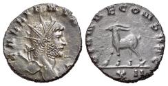 Ancient Coins - Gallienus (AD 253-268). Antoninianus. "Animal/ Mythical series" issue. R/ ANTELOPE