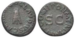 Ancient Coins - Claudius (41-54). Æ Quadrans. Rome, AD 41. Modius. R/ Large S • C