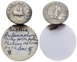 Ancient Coins - Greco-Baktrian Kingdom. Antimachos II Nikephoros. Circa 160-155 BC. AR Drachm. NIKE R/ Antimachos on horseback.
