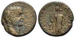 Ancient Coins - Claudius (41-54). Judaea, Ascalon. Æ - R/ Tyche-Astarte