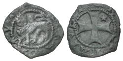 World Coins - Italy, Rome. PAPAL STATE. Senate, c. 14th-15th century. BI Picciolo. Lion / Cross