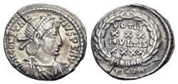 Ancient Coins - Constantius II (AD 337-361). AR Siliqua. Tricennalia issue. Arelate (Arles) mint. Ex Seaby 1956