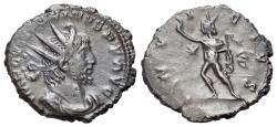 Ancient Coins - Victorinus (Romano-Gallic Emperor, AD 269-271). BI Antoninianus. R/ SOL