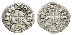 World Coins - France, Béarn (Lordship). Anonymous (1080-1250) AR Obol. Morlaàs mint.