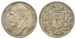 World Coins - Liechtenstein. John II (1858-1929). AR 1 Krone 1904 Near EF