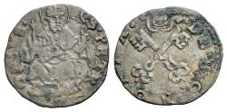 World Coins - Italy, PAPAL STATE Bologna. Anonima Pontificia, c. 14th century. BI Quattrino