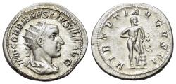 Ancient Coins - Gordian III (AD 238-244). AR Antoninianus. Rome. R/ HERAKLES